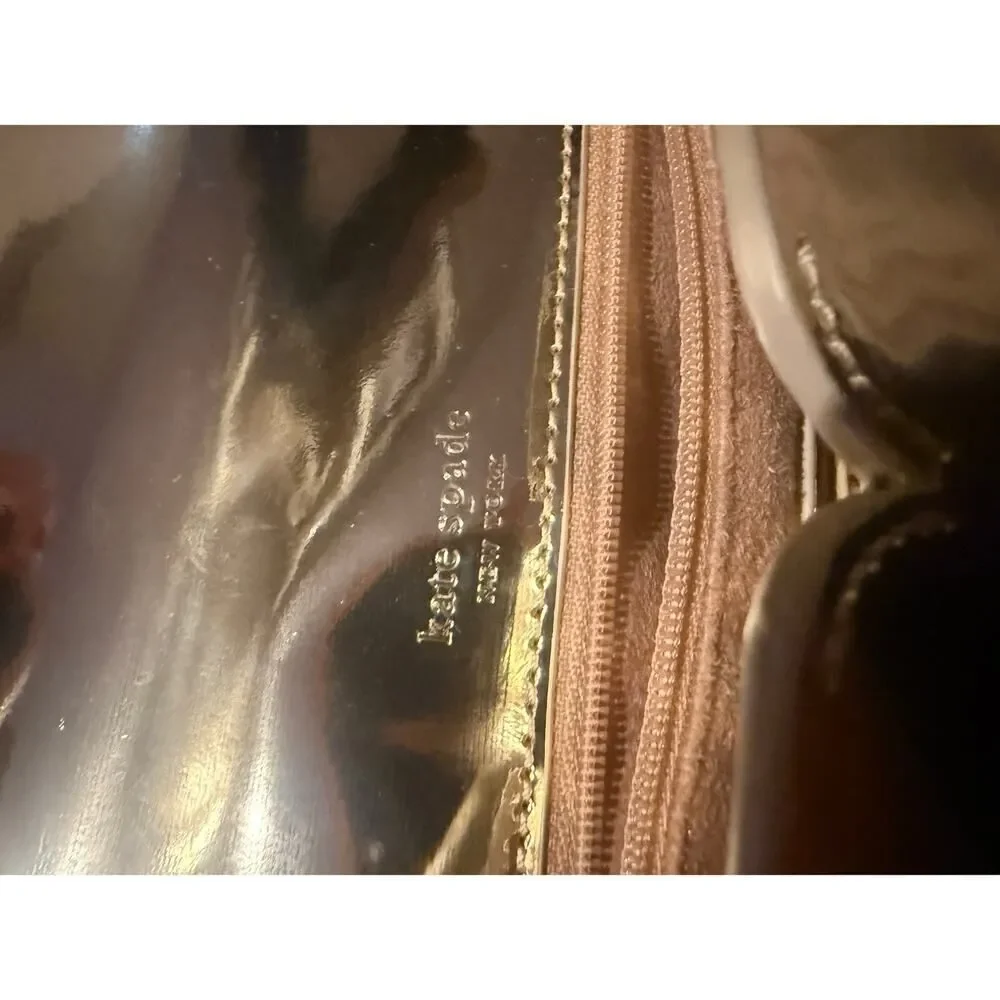 Kate Spade Amelia Spade Flower Medium Convertible Shoulder Bag – Gold Crossbody